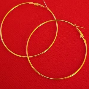 Earrings 2.5" Hoops